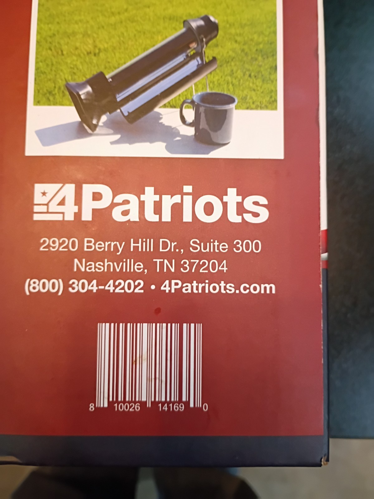 4 Patriots Sun Kettle Solar Water Heater, Boil Water Without Fuel or Flames New