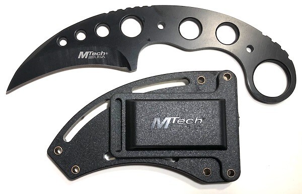Urban Black Tactical Karambit Fixed – Kydex Sheath + Bear Claw Karambit Knife