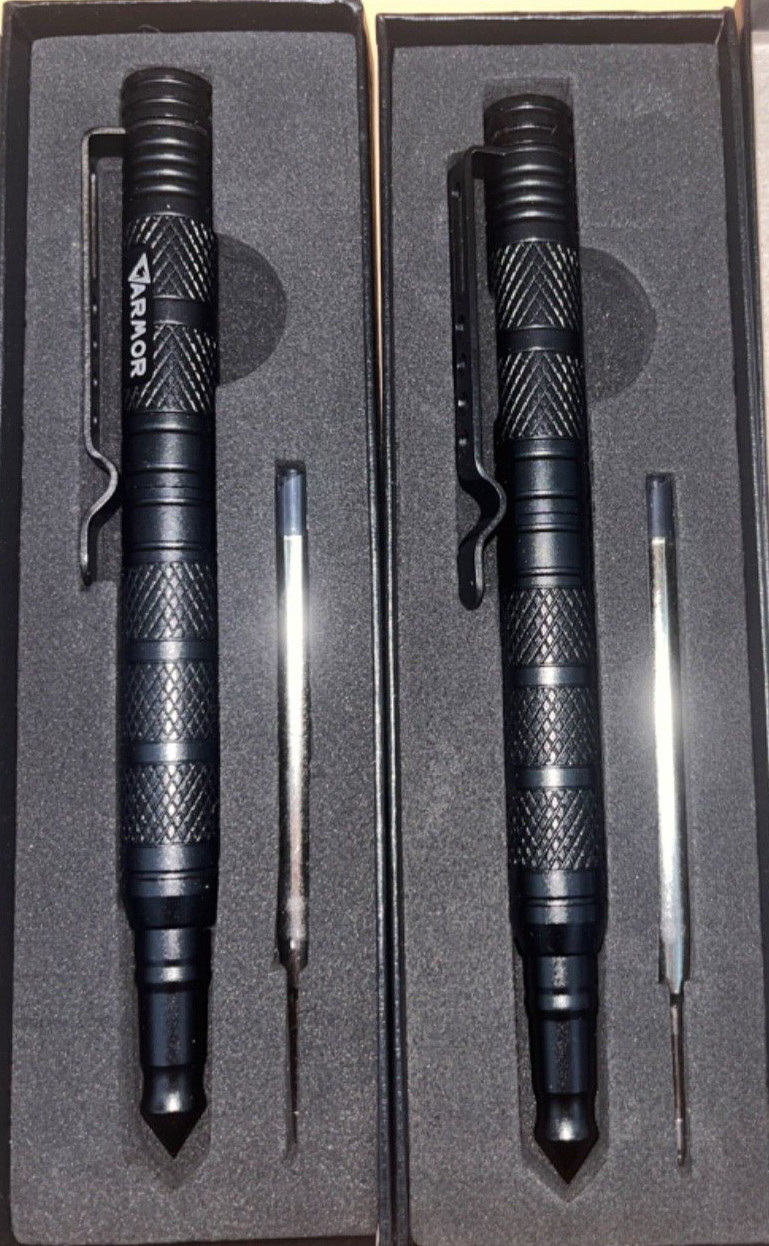 2 Pack Emergency Glass Breaker Survival Tactical Pen Of Aircraft Grade Aluminum