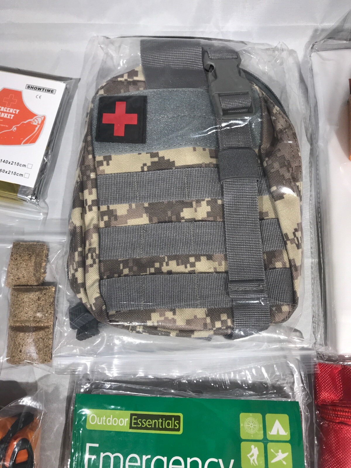 Survival Kit Essential Glove Compartment Jeep MOLLE System – Fire Shelter Light