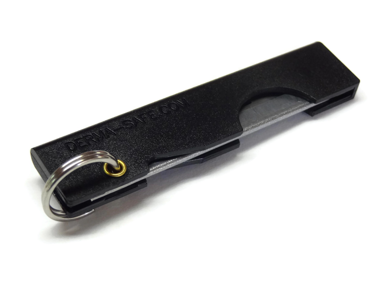 Derma-Safe 3 Pack Razor Knife with Cable Ring EDC IFAK SERE Survival HR207 Black