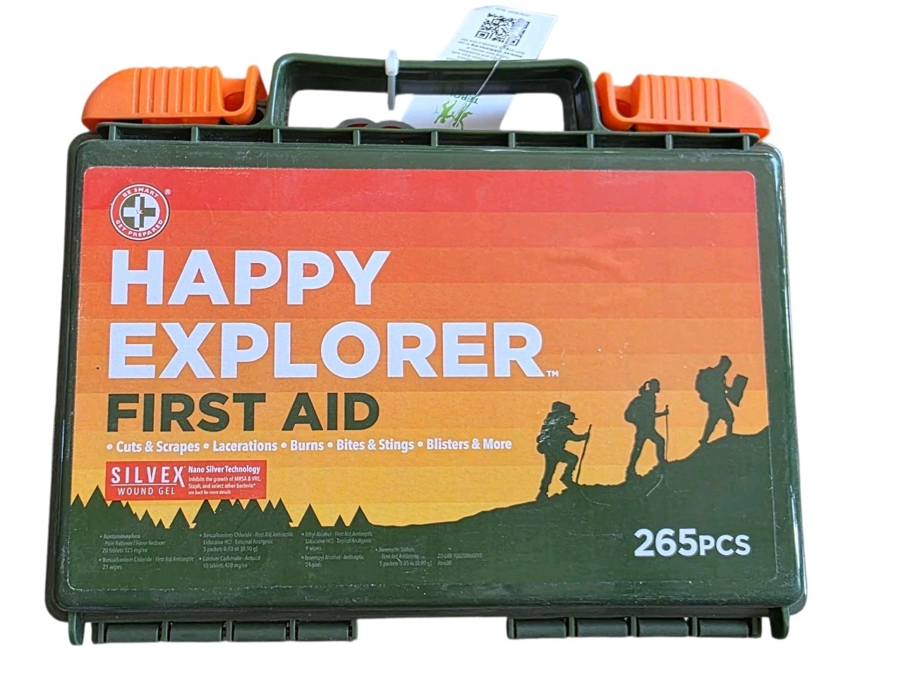 Happy Explorer First Aid Kit, 265 Piece Set, Carrying Case