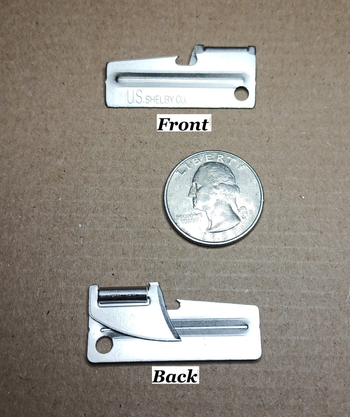 P-38 Original Military Can Opener Emergency Survival Tool with 4.5″ Chain
