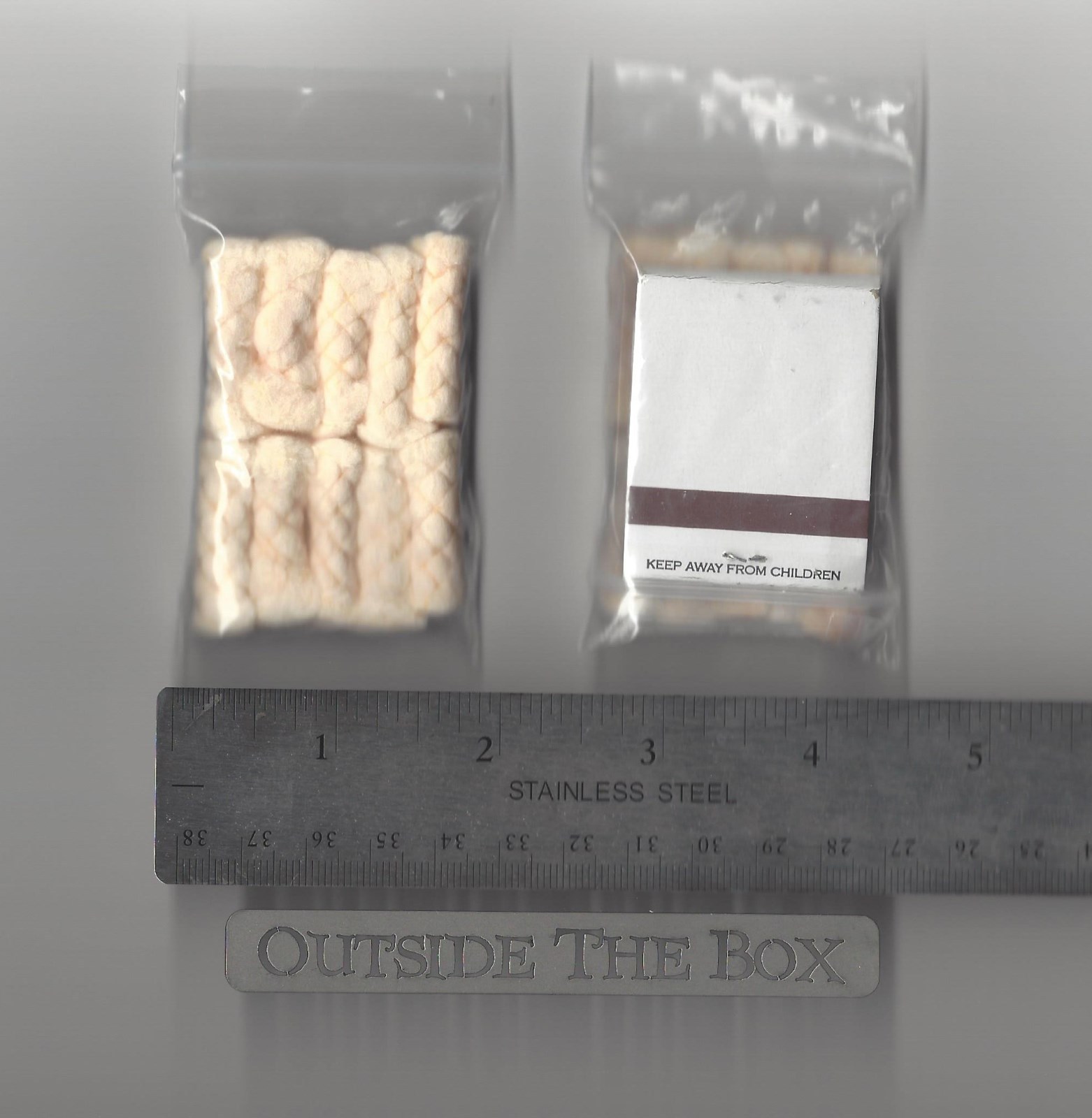 (10) Spark-Lite TINDER-QUIK FIRE TABS, MILITARY ISSUE Firestarter WITH Matches