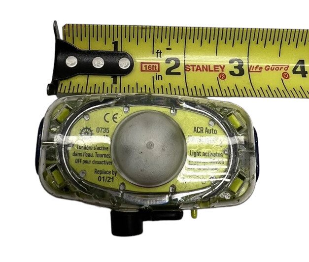 (QTY: 1) ACR Auto HemiLight 2 Survival Led Light, Attach To Lifejacket **Tested*
