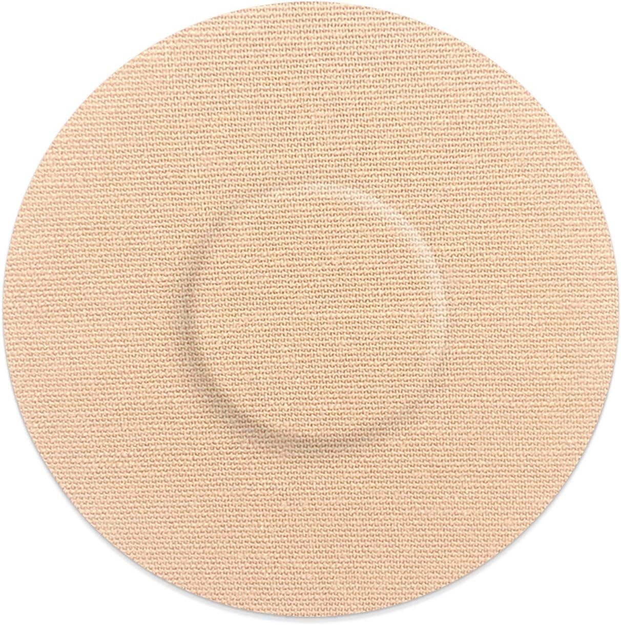 Durable Tan Waterproof Sensor Covers for Libre 2 & 3 – 25 Pack Stick-On Patches