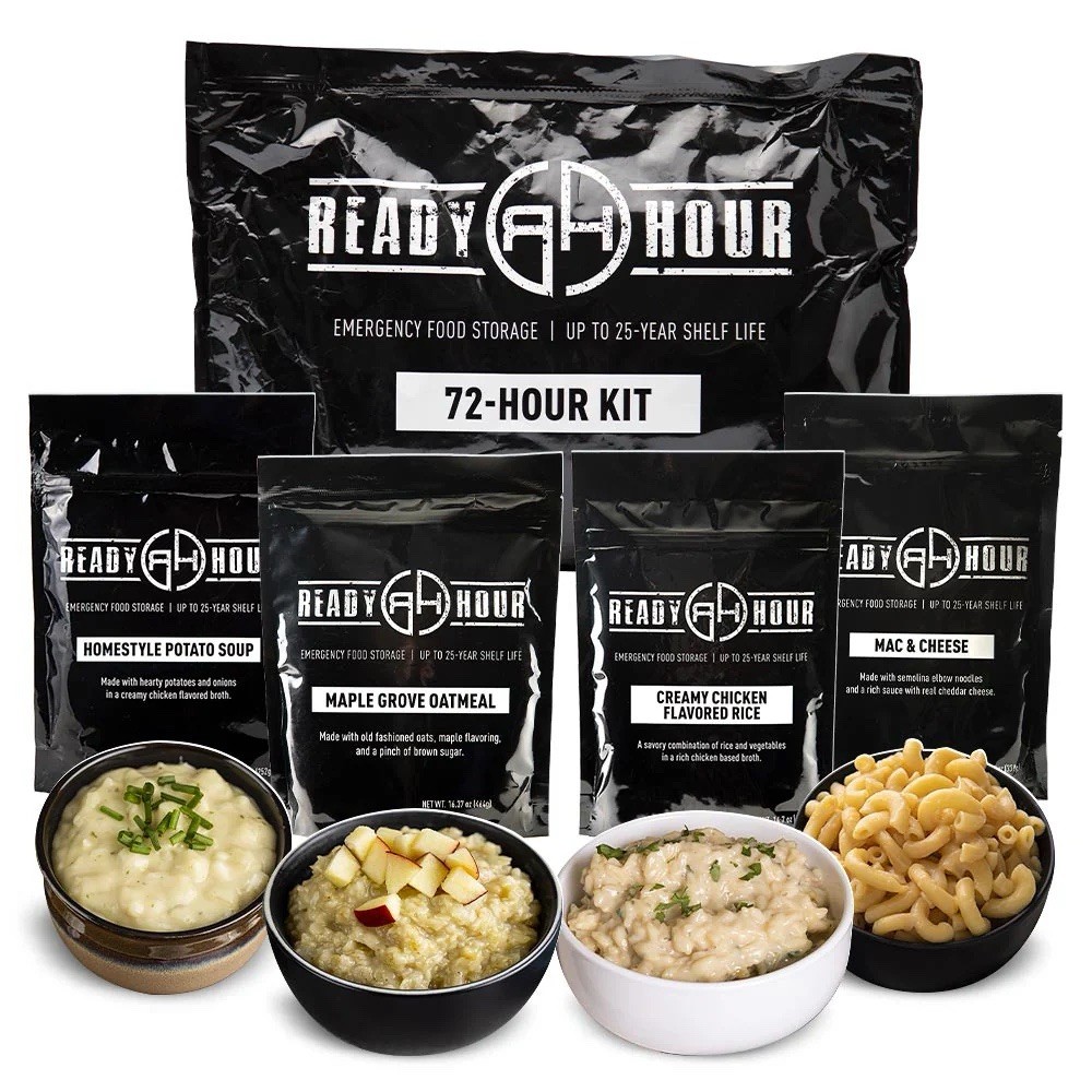 Ready Hour 2 Packs 72-Hour Survival Kit + 64 Emergency Drinking Water Packs NIB