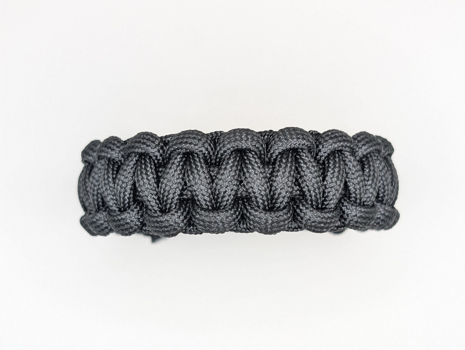 Paracord Bracelet 550 Black Tactical 1/2″ Buckle (Black) Hand Made