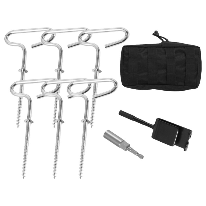 9pcs Outdoor Ground Camping Tent Stakes Anchors Pegs Windproofed Tent Stakes