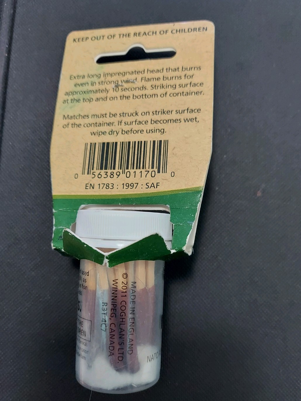 Coghlans Storm Matchew 25 PCS Windproof/Waterproof NATO APPROVED Brand New