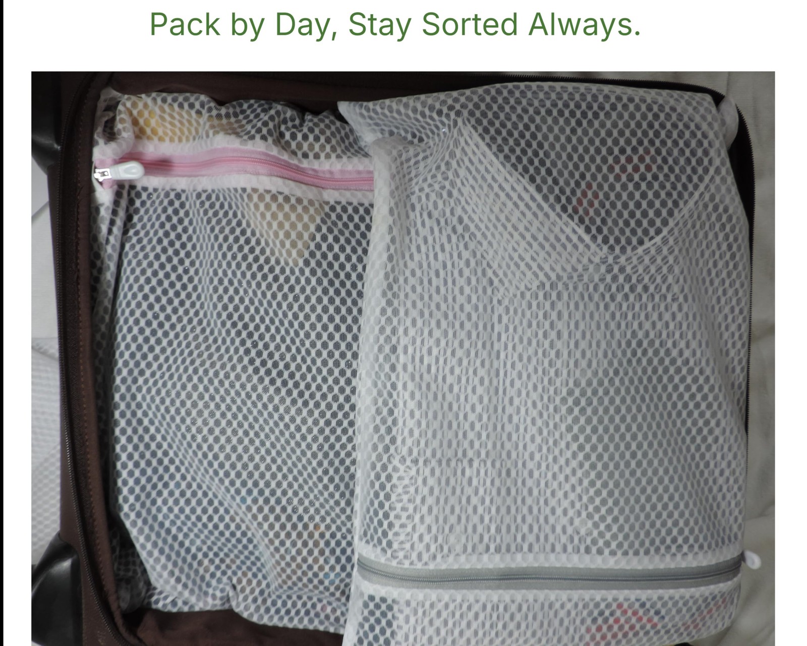 GEMLI Mesh Laundry Bags for Delicates – 3 Pack (12”×16”) M, Multi-colored