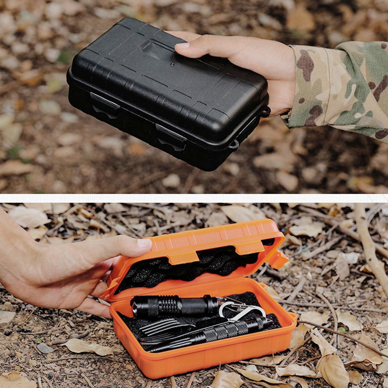 Survival Dry Box Waterproof Shockproof Case Storage Sponge Carry Anti-pressure