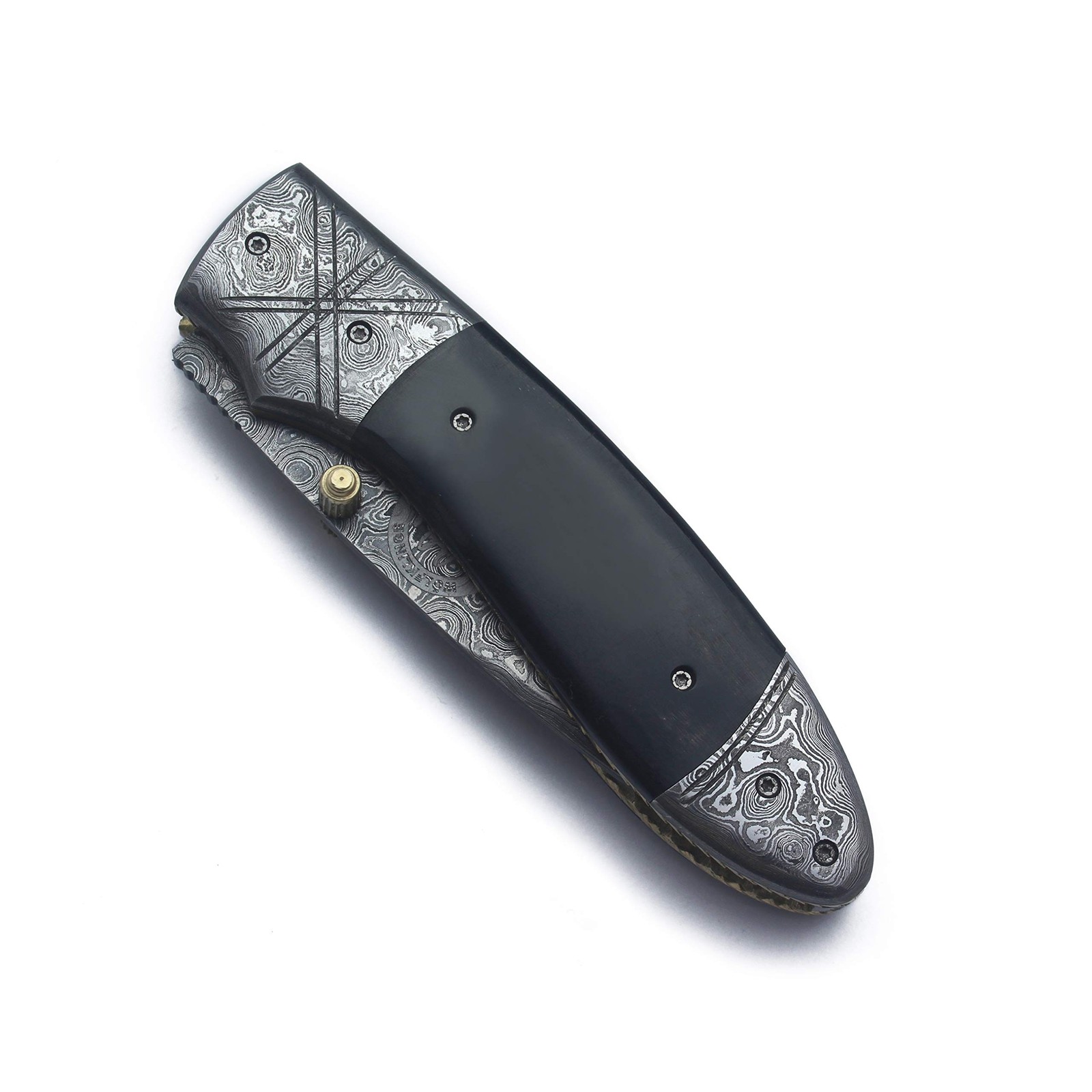 Damascus Folding Tactical Knife – Best Choice for EDC, Hunting, Survival,