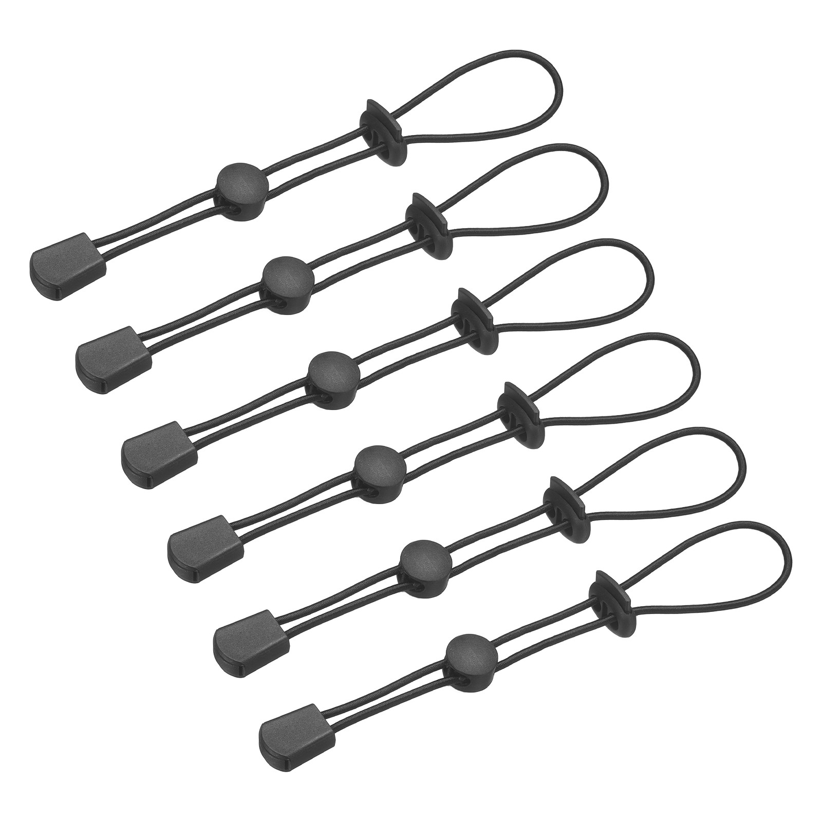 Climbing Stick Holder, Backpack Hiking Pole Ropes 8 Inch & 6 Pcs & Black