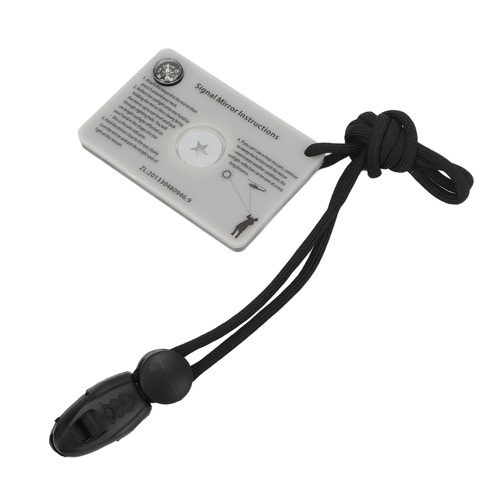 Survival Emergency Signal Mirror With Lanyard Reflector Glass Mirror Forˇ