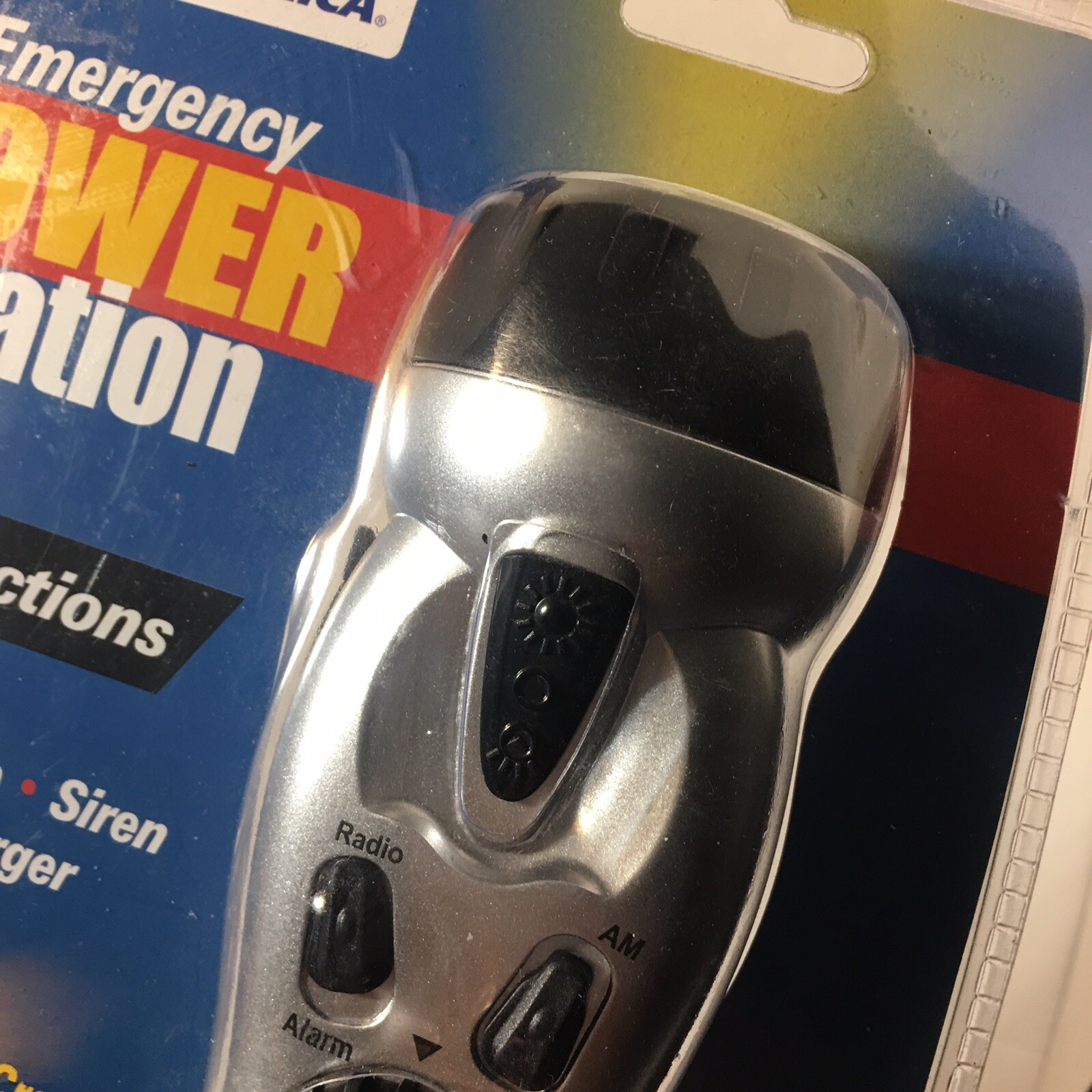 Ready America Emergency Power Station Flashlight | Radio | Siren | Phone Charger