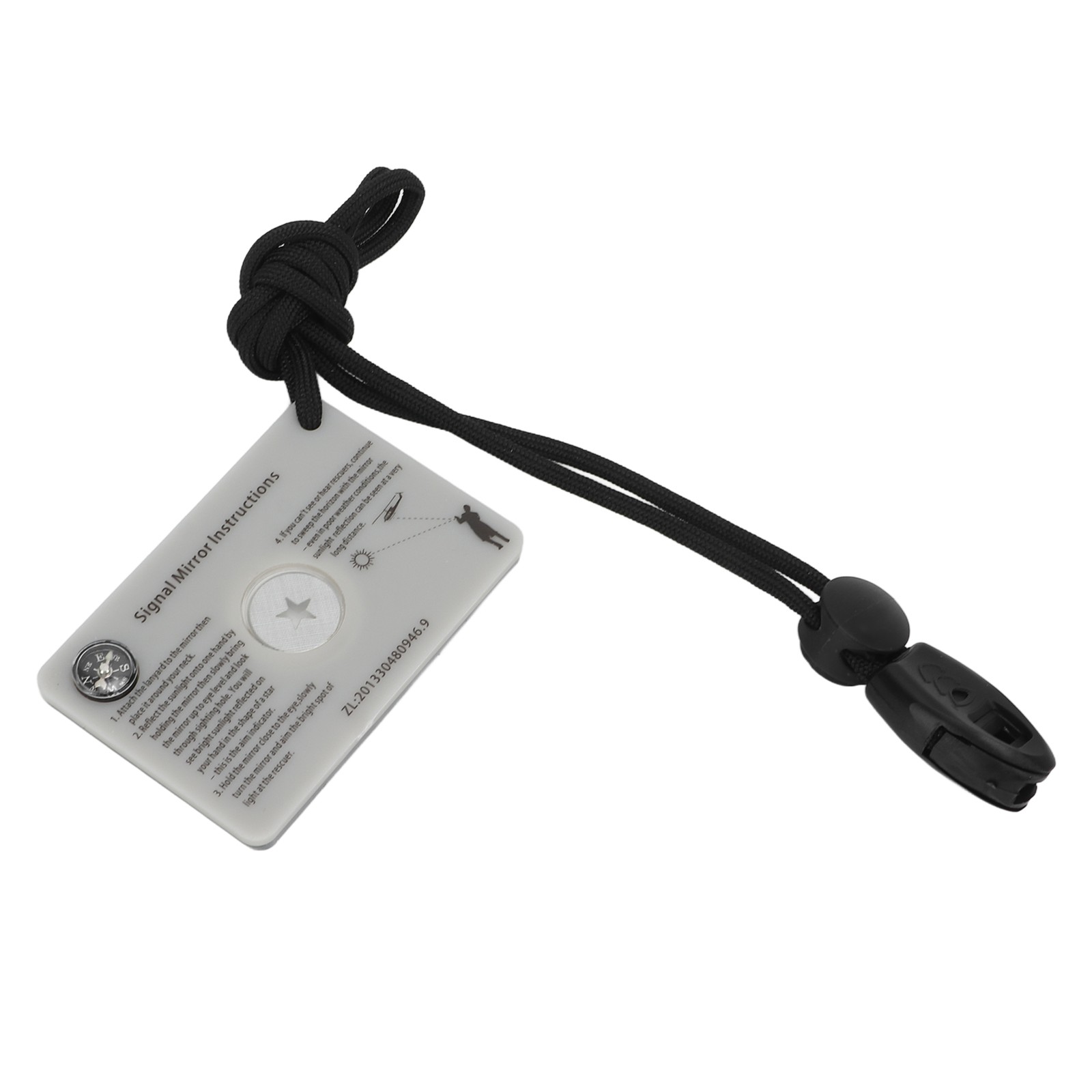Survival Emergency Signal Mirror With Lanyard Reflector Glass Mirror Forˇ