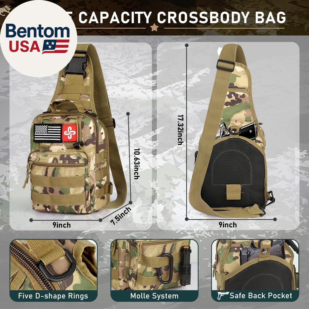 Survival Kit, 262Pcs Survival Gear and Supplies with First Aid Kit Pouch and Cro