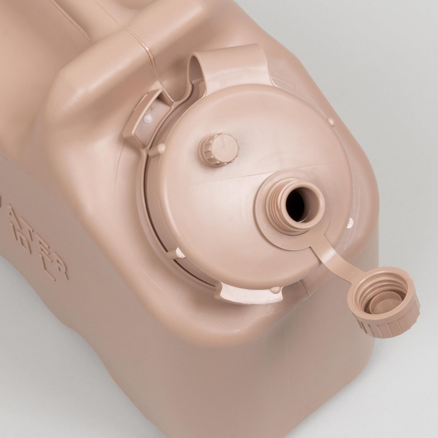 Contenedor de agua militar libre de BPA, fácil de abrir y cerrar, color arena US