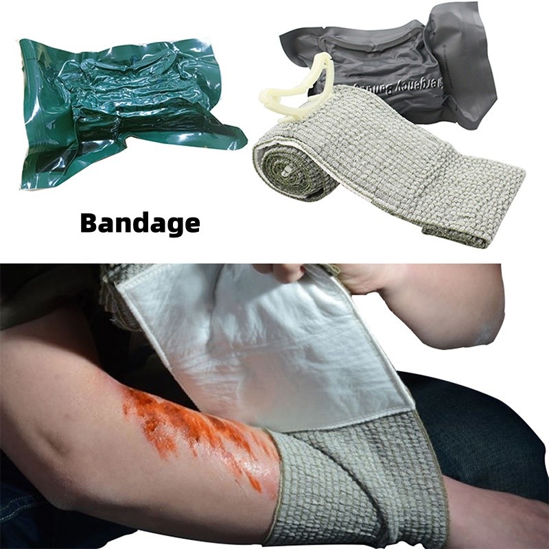 Outdoor First Aid Supplies Camping Tactical Bandage Training Medical Kit