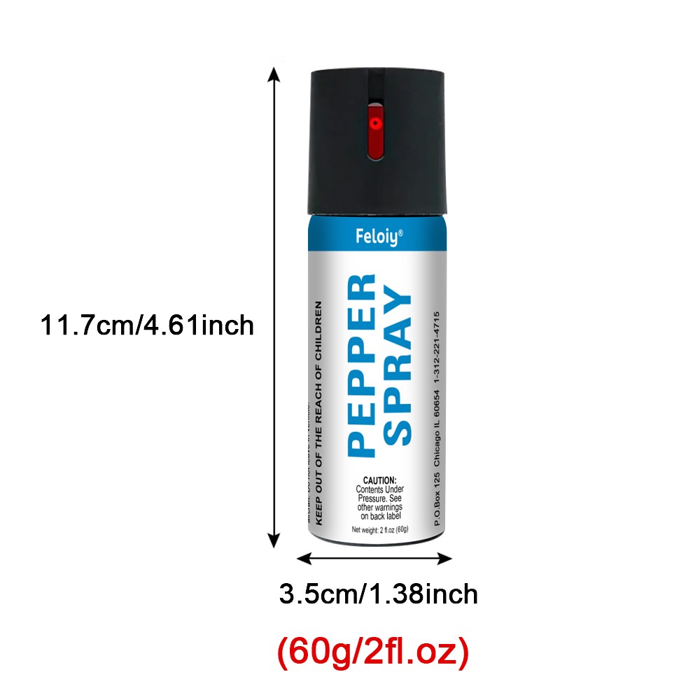 3 Pack Pepper Spray Keychain – Maximum Strength OC Spray Self Defense