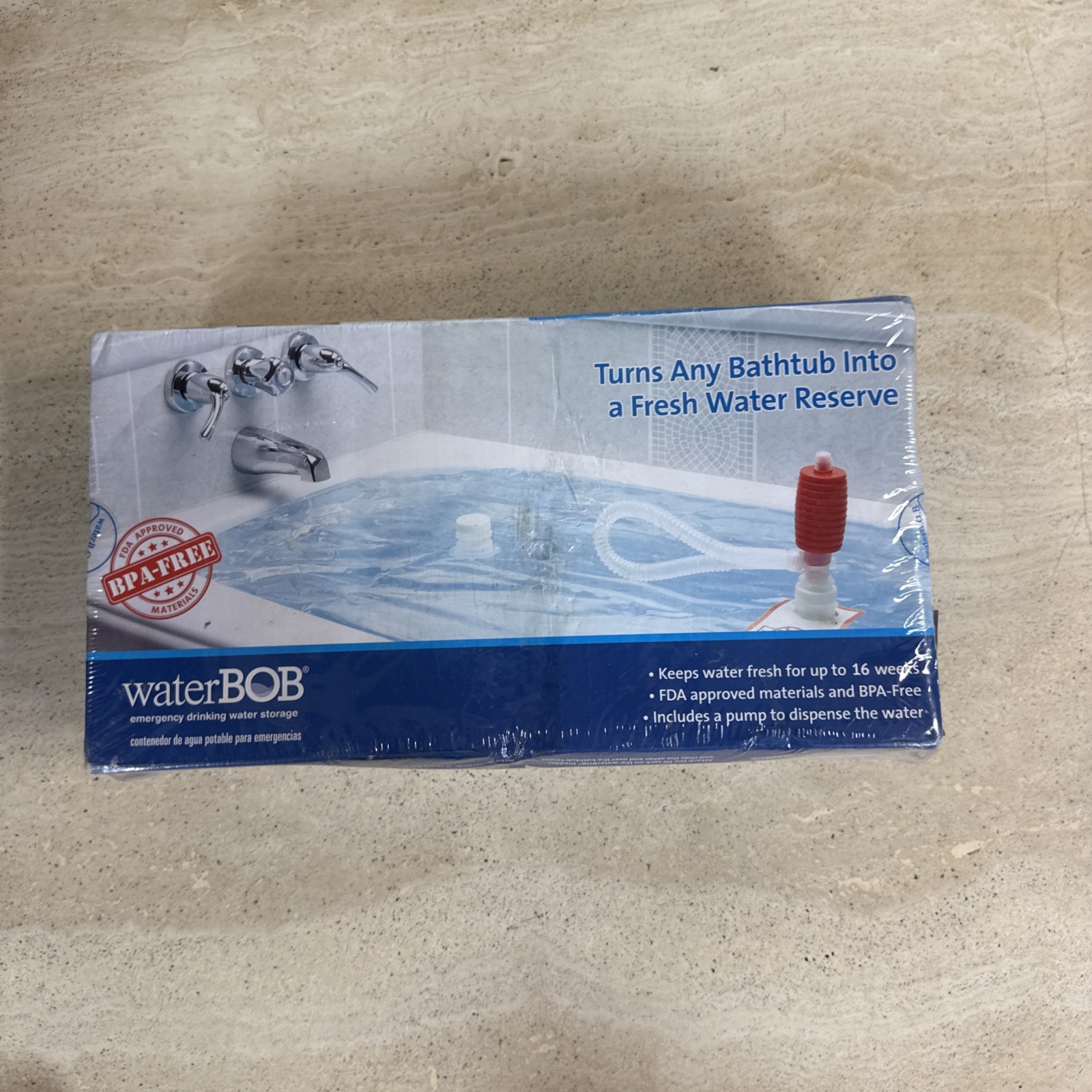 Water BOB Survival Emergency Drinking Fresh Water Storage 100-Gallons Kit-Sealed