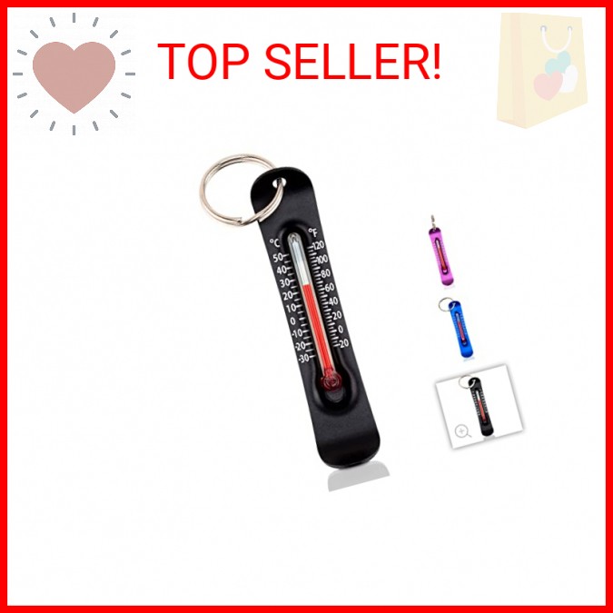 Sun Company Brrr-ometer – Snowsport Zipper Pull Thermometer for Jacket, Parka, o