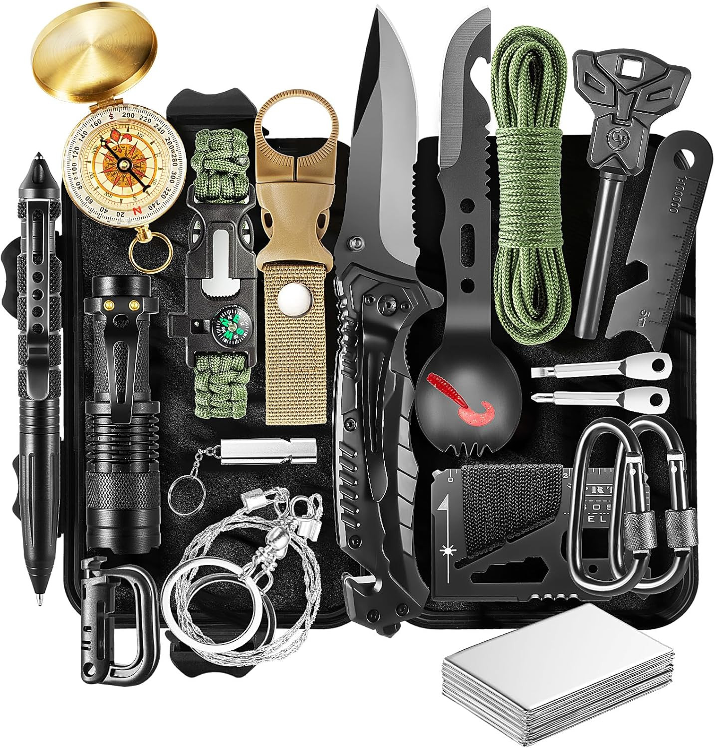 20in1 Survival Kit Tactical Emergency Gear Camping Outdoor EDC Tool Set
