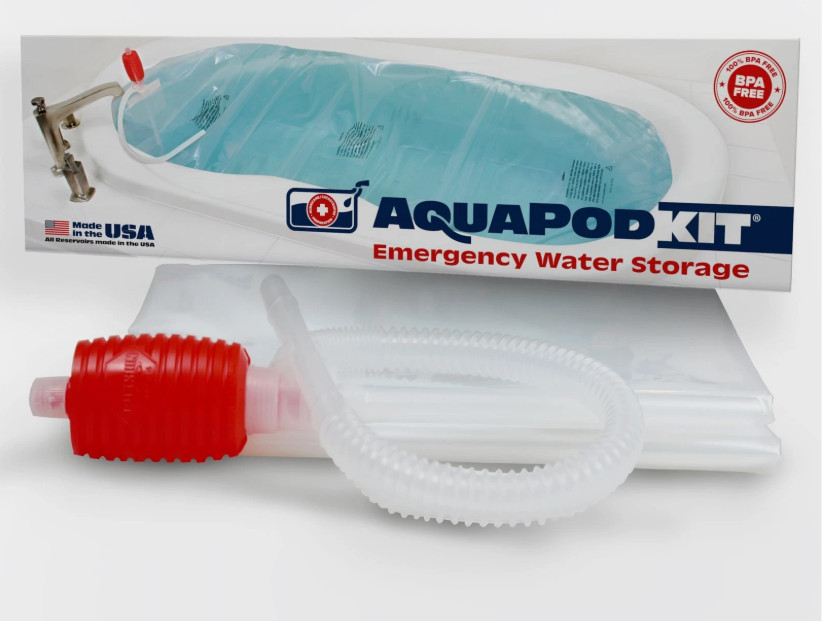 AquaPod Kit Water Storage Container NEW up to 65 gallons Emergency Preperation