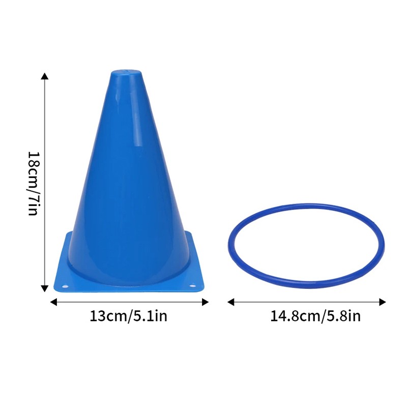 Party Games Ring Toss Game Carnival Combo Set Soft Plastic Cones Ring Toss Games