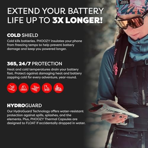 Apollo Thermal Phone Case | Insulated Phone Pouch Extends Medium Silver