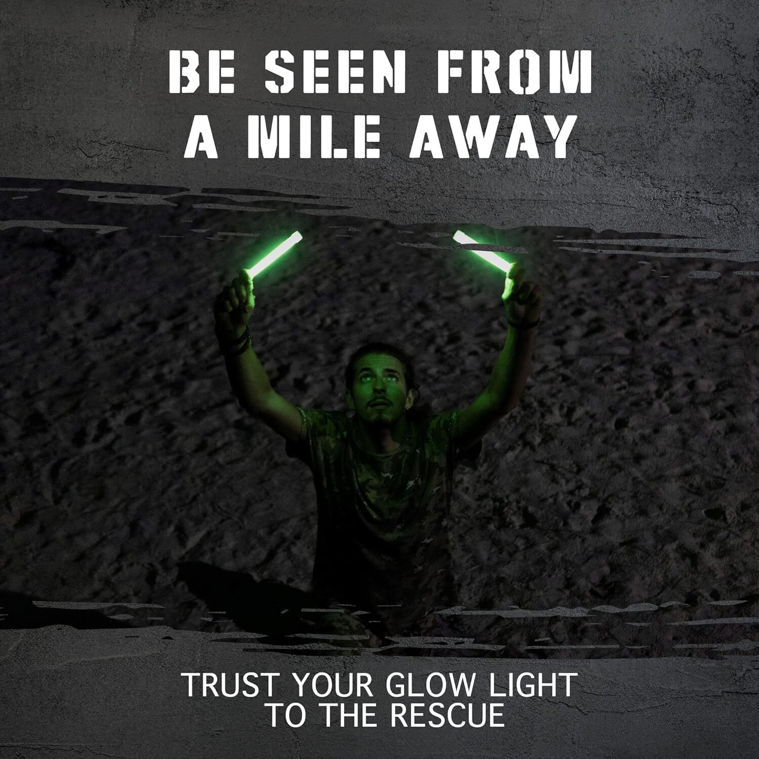 12 Hour Emergency Glow Sticks Industrial Grade Individually Wrapped for Camping