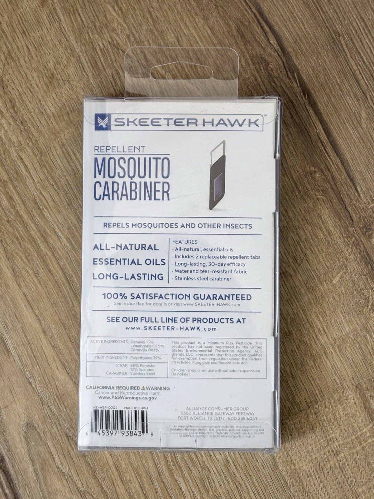 6 SKEETER HAWK WEARABLE MOSQUITO CARABINER CLIPS & WRISTBANDS & OILS BRAND NEW