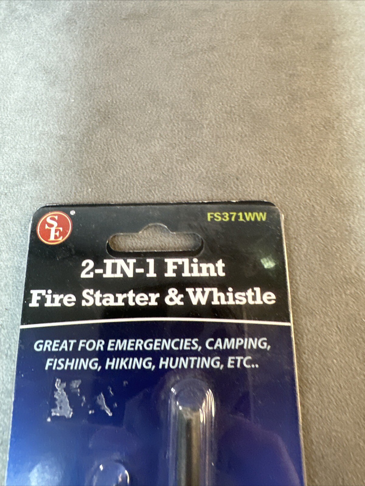 Fire Starter & Whistle 2 in 1 Flint 4 Emergency camping hiking hunting