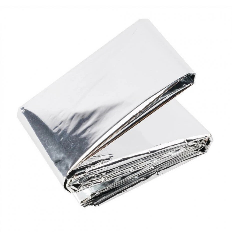 TWO 8-pack Thermfasal Insulating Mylar Heat Emergency Survival Blankets 16 pcs