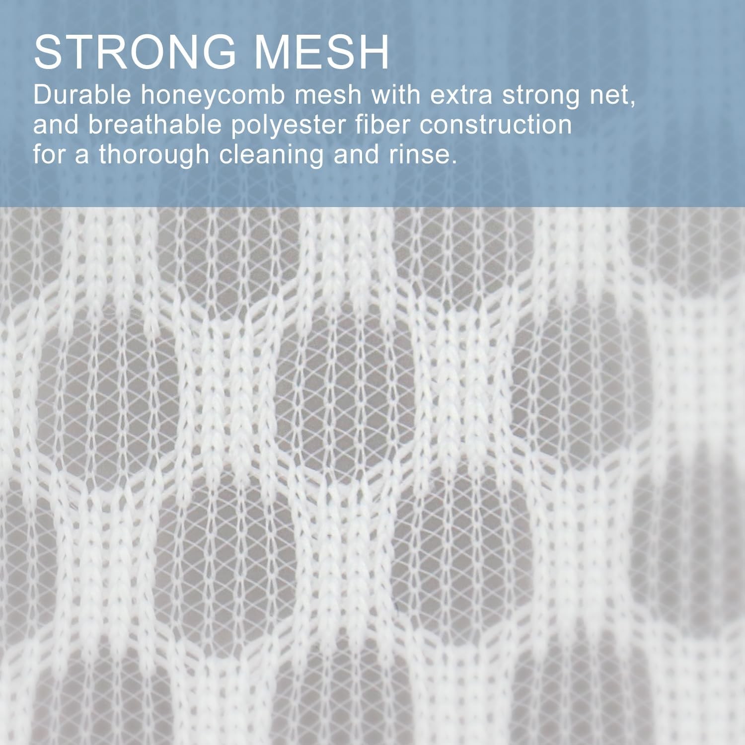 2Pcs Durable Honeycomb Mesh Laundry Bags for Delicates 24 x XX-Large, White
