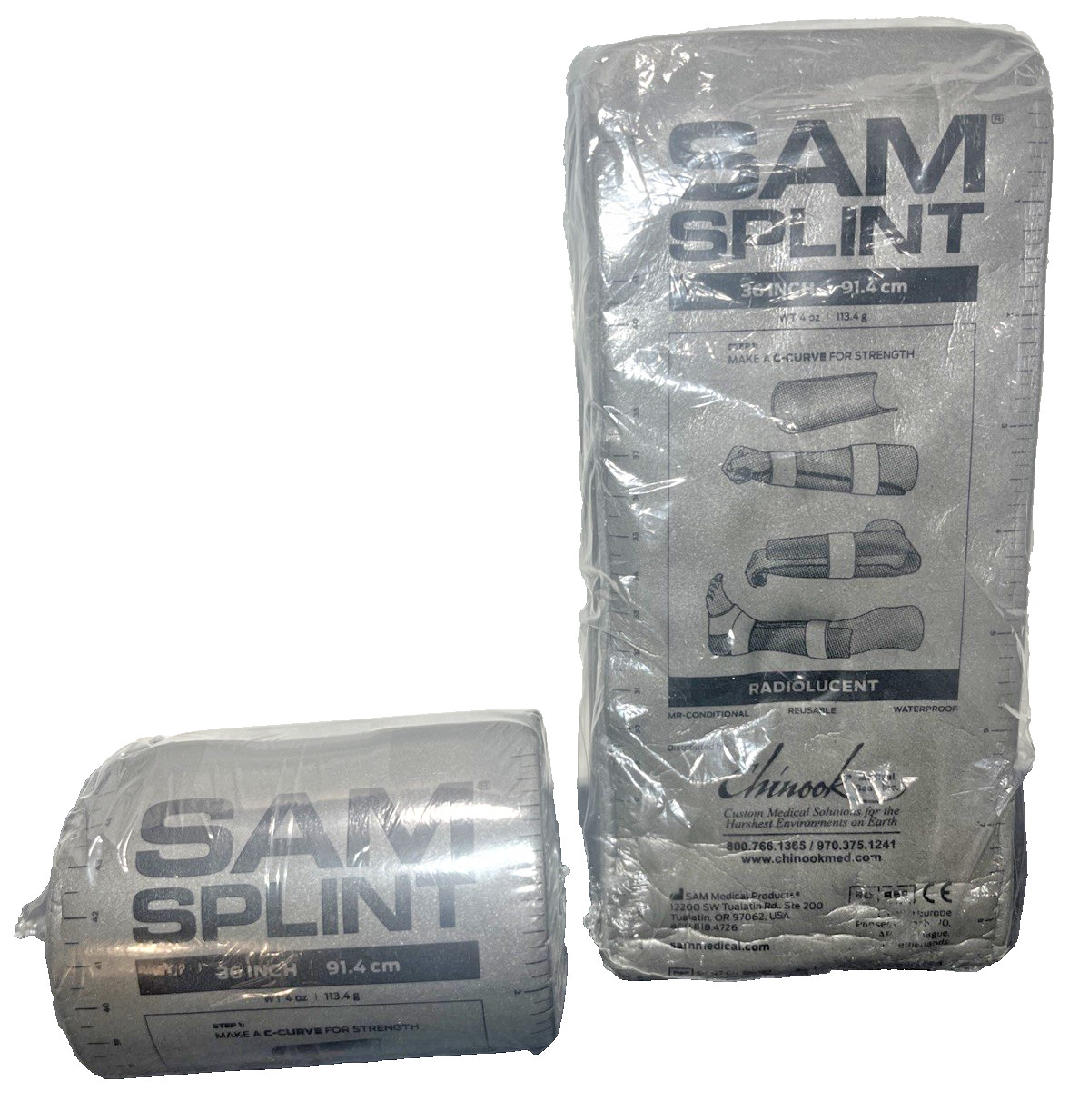 Sam Splint 36 Inch – Reusable Lightweight Waterproof Compact Versatile Med Kit