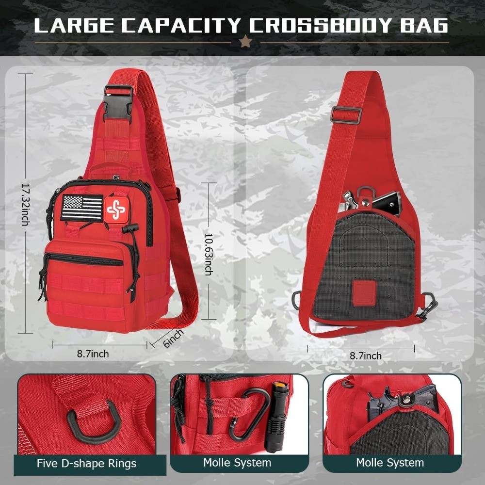 262Pcs Survival Gear Kit with First Aid Tent and Tools, Emergency Bug Out Bag