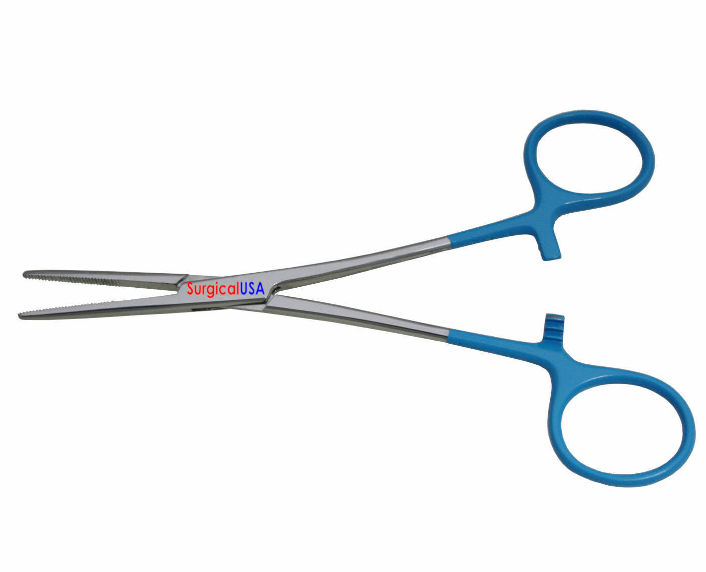 Xcel Kelly Hemostat Straight SS Blue Coated Handle 5.5in. Hand Tools Clamps
