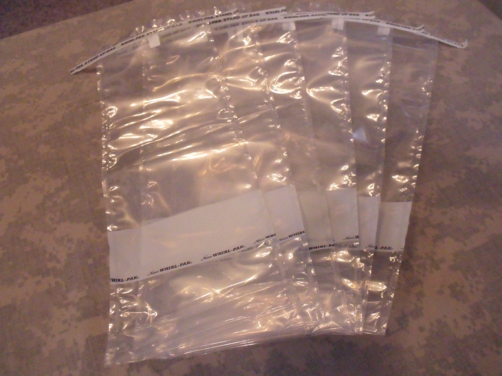Emergency/Survival (6) Water Storage Bags, 36 Oz, 4 Mil, Sterile w/Closure Wires