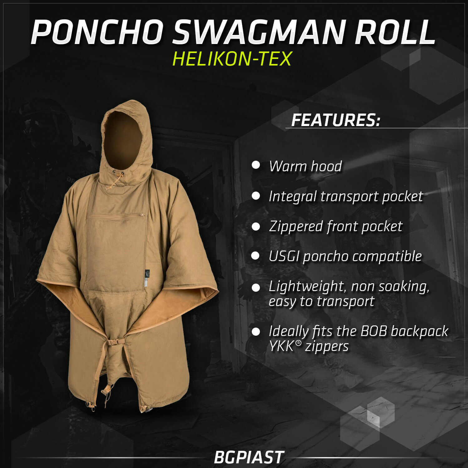 Helikon-Tex Swagman Roll Poncho Woobie Coat Liner Blanket Sleeping Bag ECW Warm