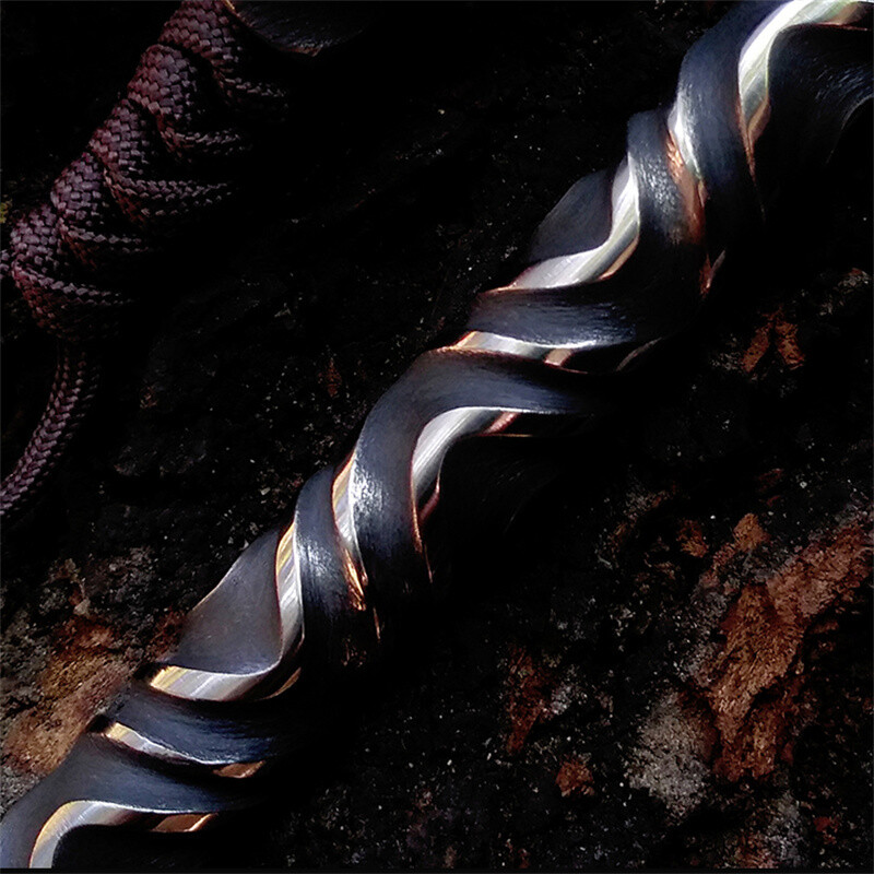 EDC Titanium Alloy Cool Stick Outdoor Play Wand Cuban Rattan Crowbar Equipment