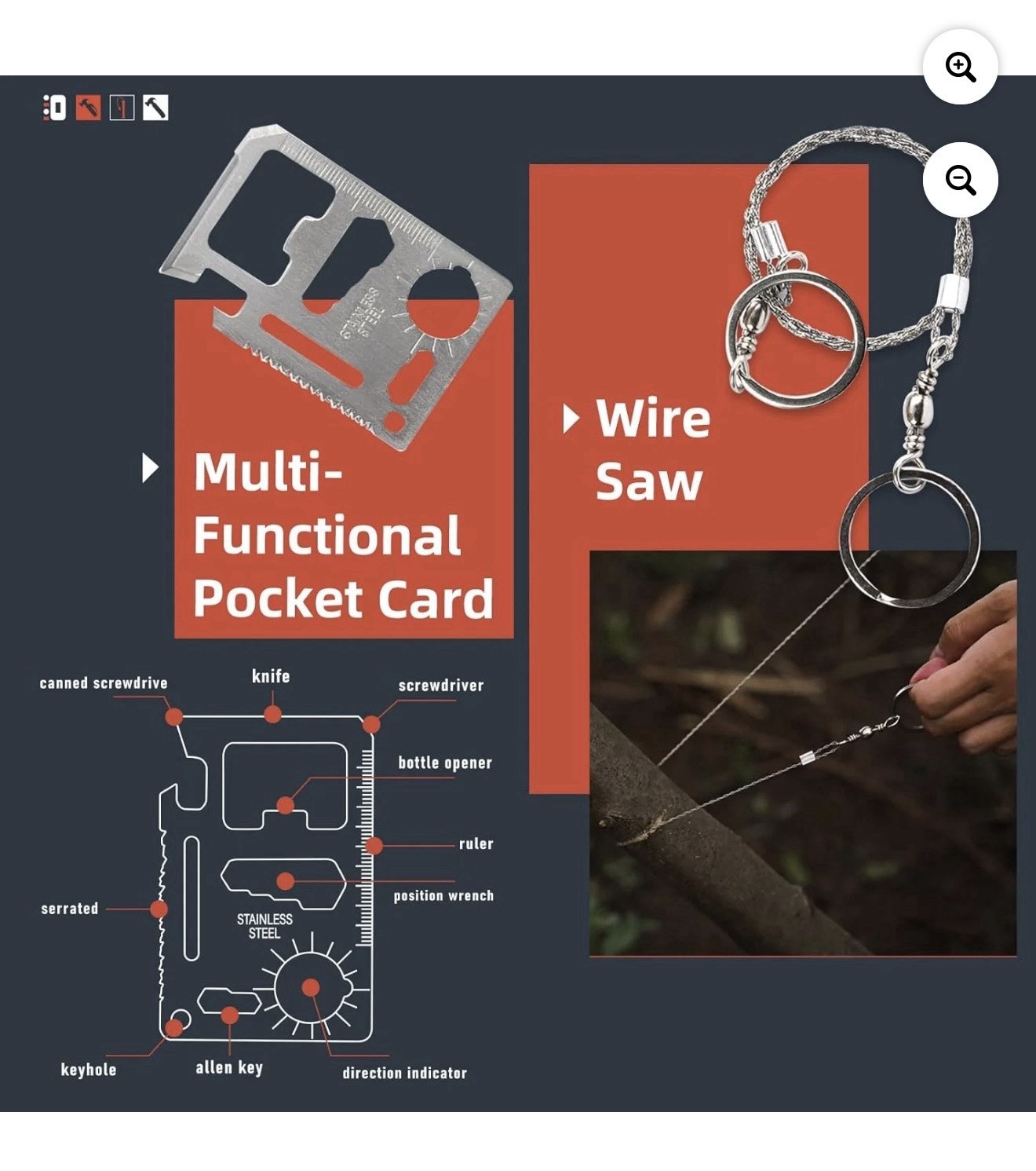 Fathers Day Gift Special 12 in 1 Emergency/Survival Kit Many Features for family