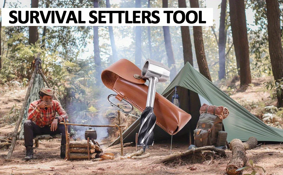 Portable Outdoor Survival Woodworking Tools Auger Drill Bits Bushcraft Settlers