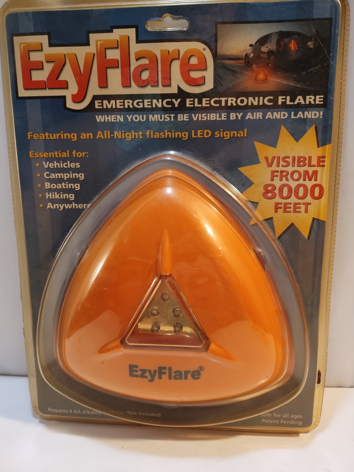 EzyFlare Emergency Roadside Electronic Flashing LED Warning Light NIP Safty Lite