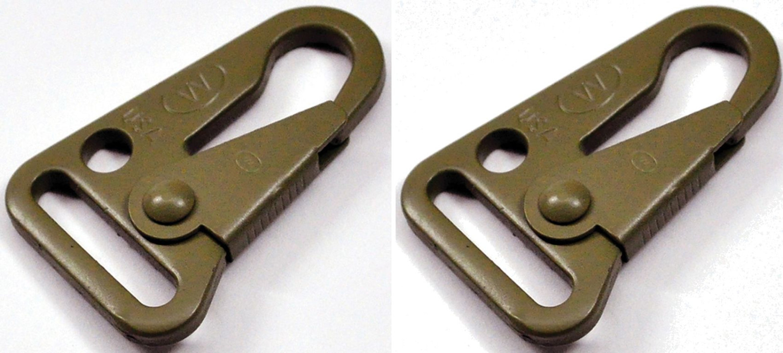 ITW C.L.A.S.H. SNAP HOOK FOR 1″ WEBBING, STEEL, SET OF 2, COYOTE BROWN, ITW23CB