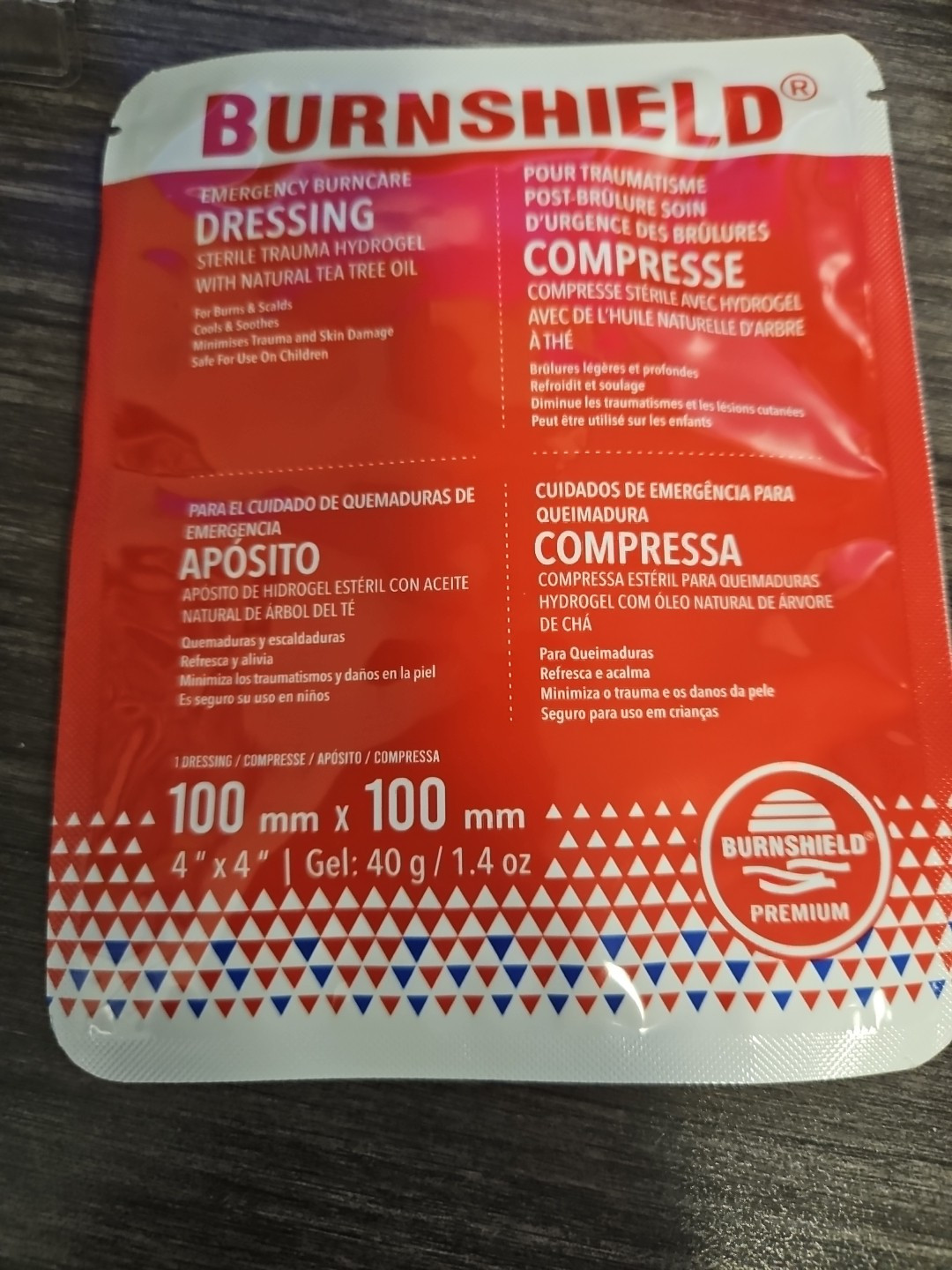 Burnshield 4″ X 4″ Burn Dressing Hydrogel IFAK EMT EMS First Aid Burn Care