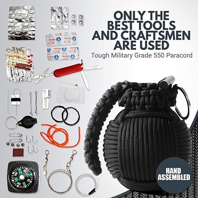 Outdoor camping accessories survival pack emergency gear tools pocket survival