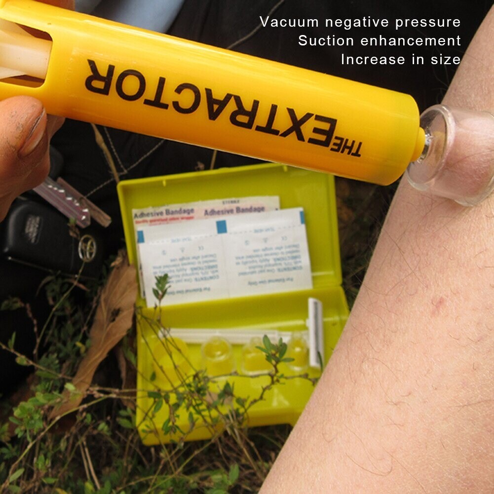 Portable Venom Poison Extractor Bug Bite SuctionTool For Hiking Camping Survival