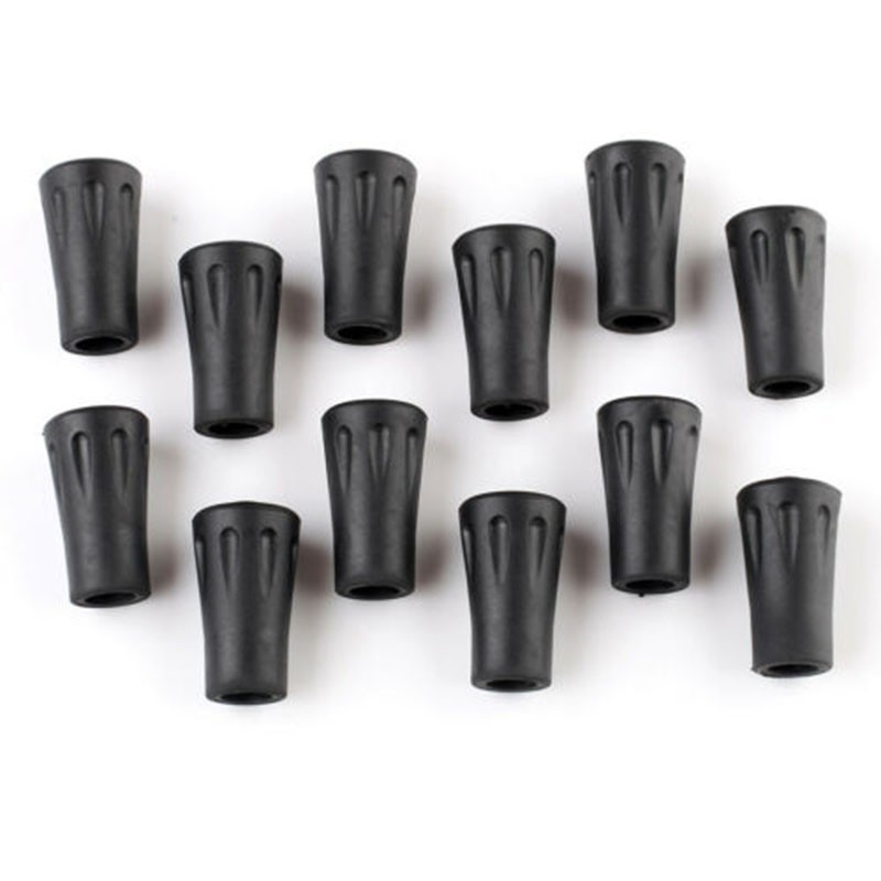 Trekking Pole Tip Covers Pole Covers Protector Rubber Tip End Cap Trekking 12PCS